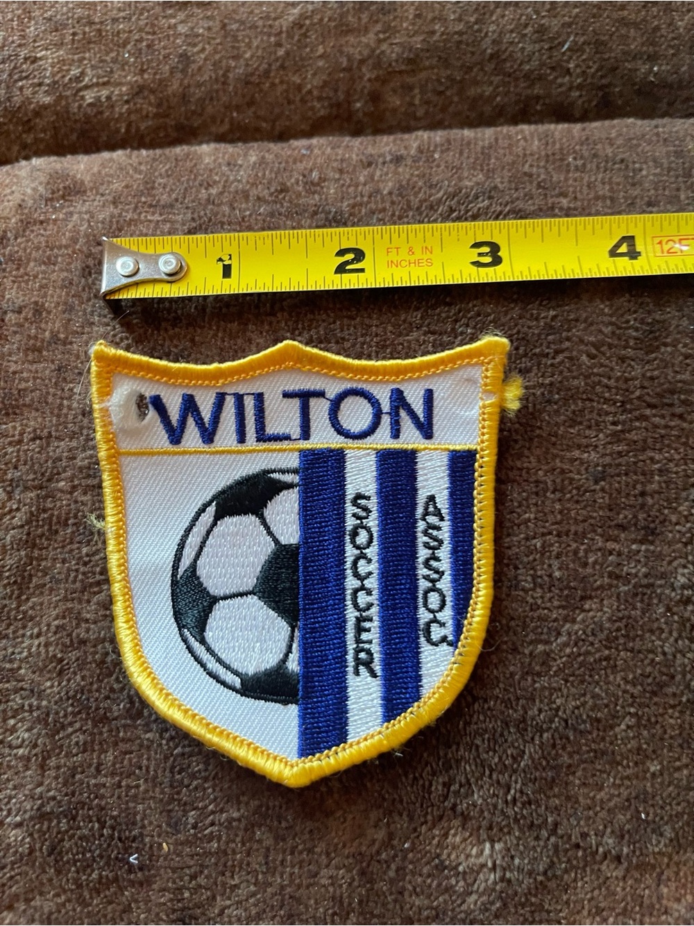 Wilton Soccer Association Embroidered Patch